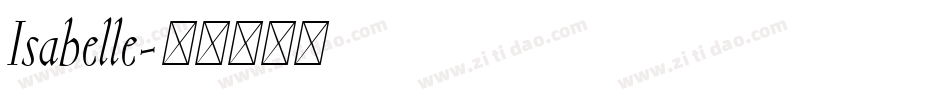 Isabelle字体转换