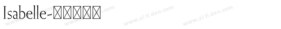 Isabelle字体转换