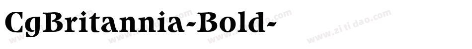 CgBritannia-Bold字体转换