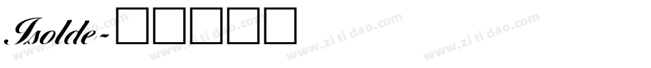 Isolde字体转换