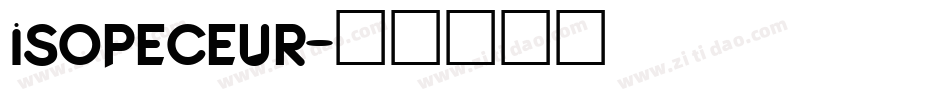 ISOPECEUR字体转换
