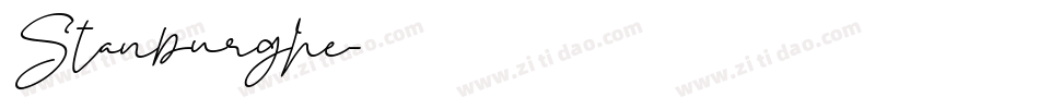 Stanburghe字体转换