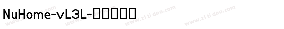 NuHome-vL3L字体转换