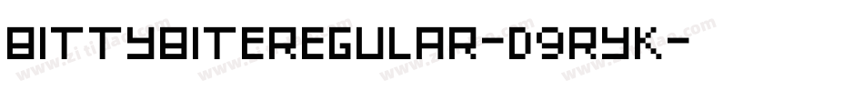 BittybiteRegular-d9ryK字体转换