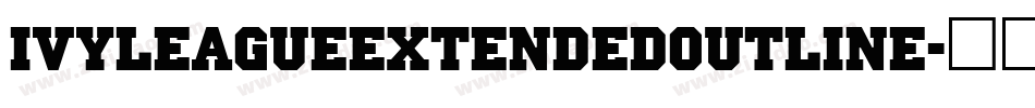 IvyLeagueExtendedOutline字体转换