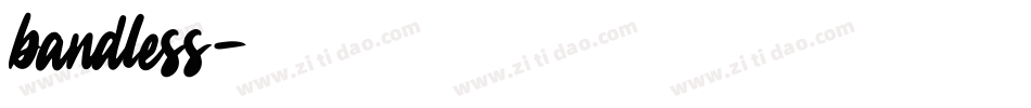 bandless字体转换