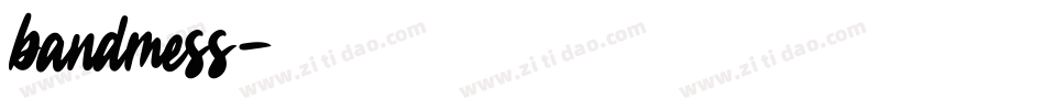 bandmess字体转换