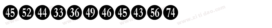 numberonly字体转换