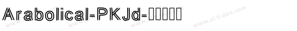 Arabolical-PKJd字体转换