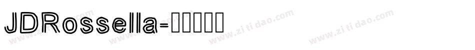 JDRossella字体转换