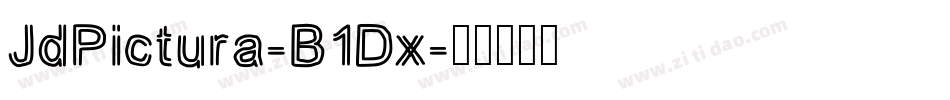JdPictura-B1Dx字体转换