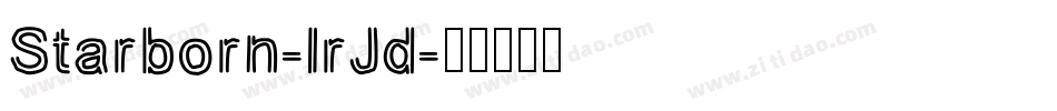 Starborn-lrJd字体转换