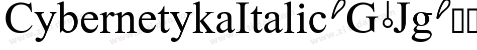 CybernetykaItalic-G1Jg字体转换