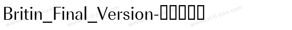 Britin_Final_Version字体转换