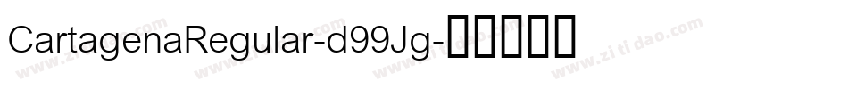 CartagenaRegular-d99Jg字体转换