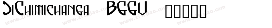JiChimichanga-BGGV字体转换
