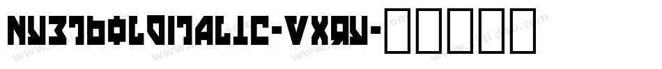 NyetBoldItalic-VXry字体转换