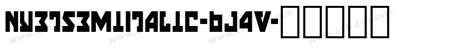 NyetSemiItalic-BJ4V字体转换