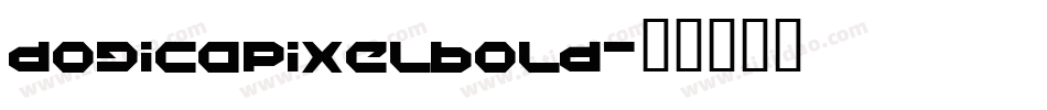 dogicapixelbold字体转换