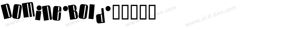 Domine-Bold字体转换