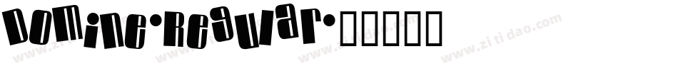 Domine-Regular字体转换