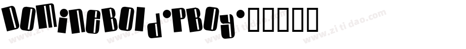 DomineBold-pBoy字体转换