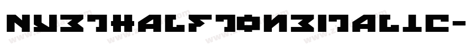 NyetHalftoneItalic-9Ow5字体转换