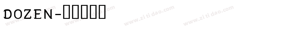 dozen字体转换