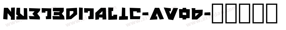 Nyet3DItalic-AVo6字体转换