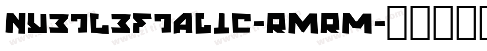 NyetLeftalic-RmRM字体转换