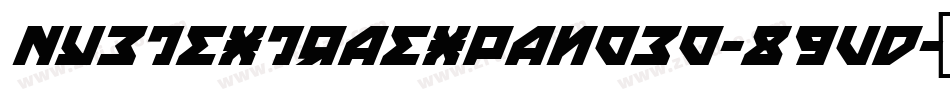 NyetExtraExpanded-89vD字体转换