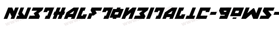 NyetHalftoneItalic-9Ow5字体转换