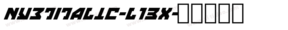 NyetItalic-l13X字体转换