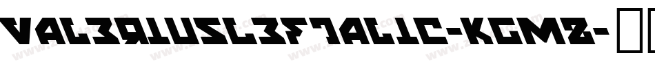 ValeriusLeftalic-KgmZ字体转换