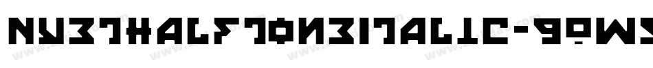 NyetHalftoneItalic-9Ow5字体转换