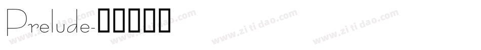 Prelude字体转换