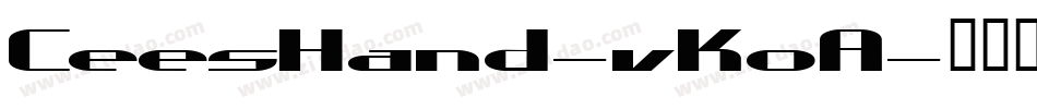 CeesHand-vKoA字体转换