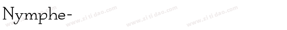 Nymphe字体转换