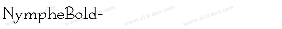 NympheBold字体转换