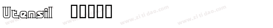 Utensil字体转换