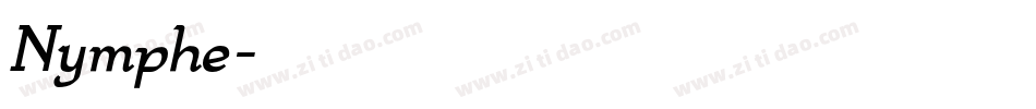 Nymphe字体转换