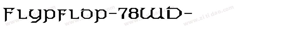 Flypflop-78WD字体转换