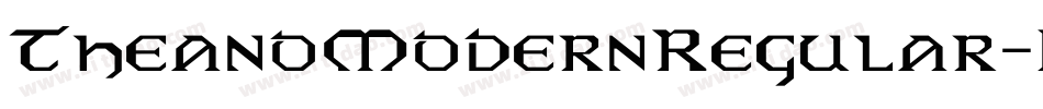 TheanoModernRegular-B7Wd字体转换