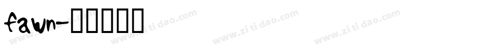 fawn字体转换