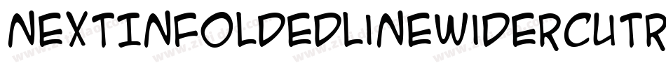 NextInFoldedLineWiderCutRegular-1V6e字体转换