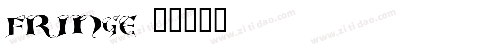 fringe字体转换