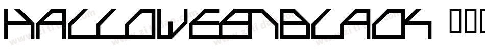 halloweenblack字体转换