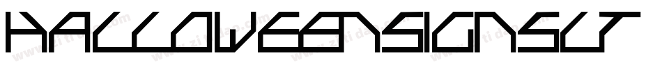 halloweensignsLT-1字体转换