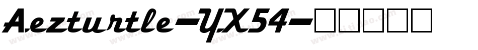 Aezturtle-YX54字体转换