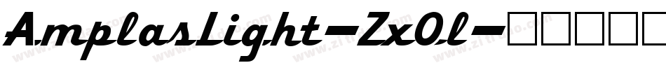 AmplasLight-ZxOl字体转换